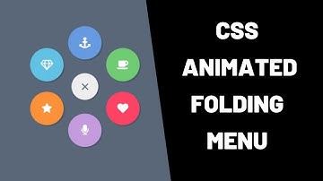 [ Speed Coding ] HTML, CSS Animated Folding Menu.