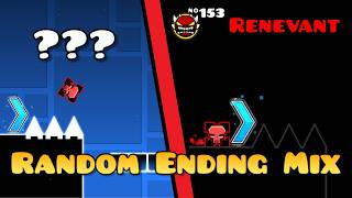 Origins of "Random Ending Mix" endings by DuckMcFuddle in Geometry Dash 2.2