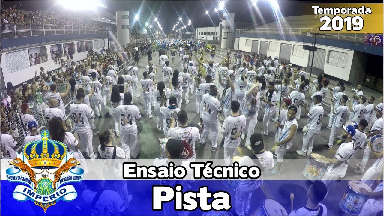Império de Casa Verde 2019 - Bateria no ensaio técnico (pista) - Apoteose Visita SP