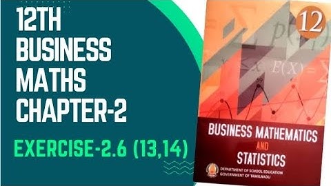 Integral Calculas [I] 12th Business maths Chapter -2 Exercise-2.6 (13,14) | Maths Scoop |