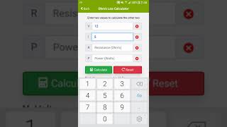 Ohms Law Calculator | v1.3.3