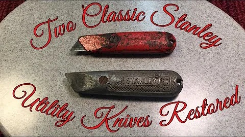 2 Classic Stanley Utility Knives