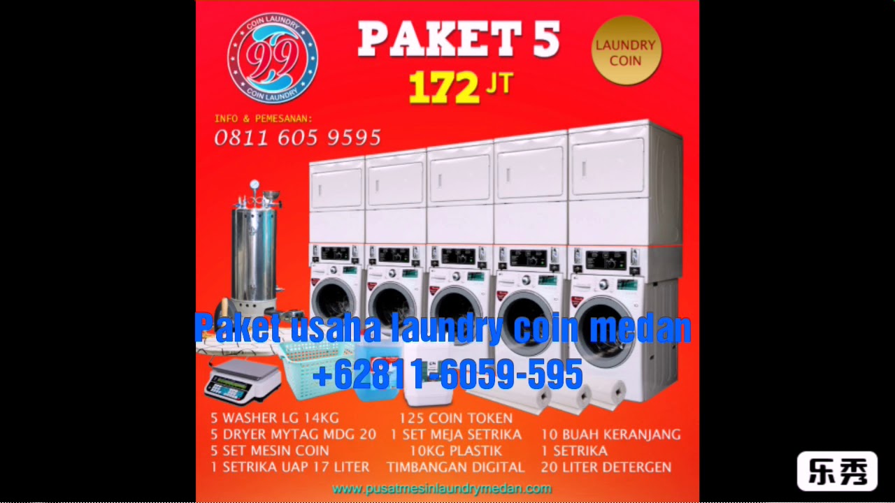 Paket usaha laundry dan mesin laundry medan
