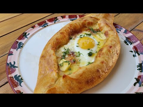 EASY AND SUPER DELICIOUS GEORGIAN CHEESE BREAD - KHACHAPURI