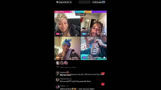 Baddies:Tesheki and ET on live together 👀👀 #fypシ゚viral #nttv #messy #baddies 