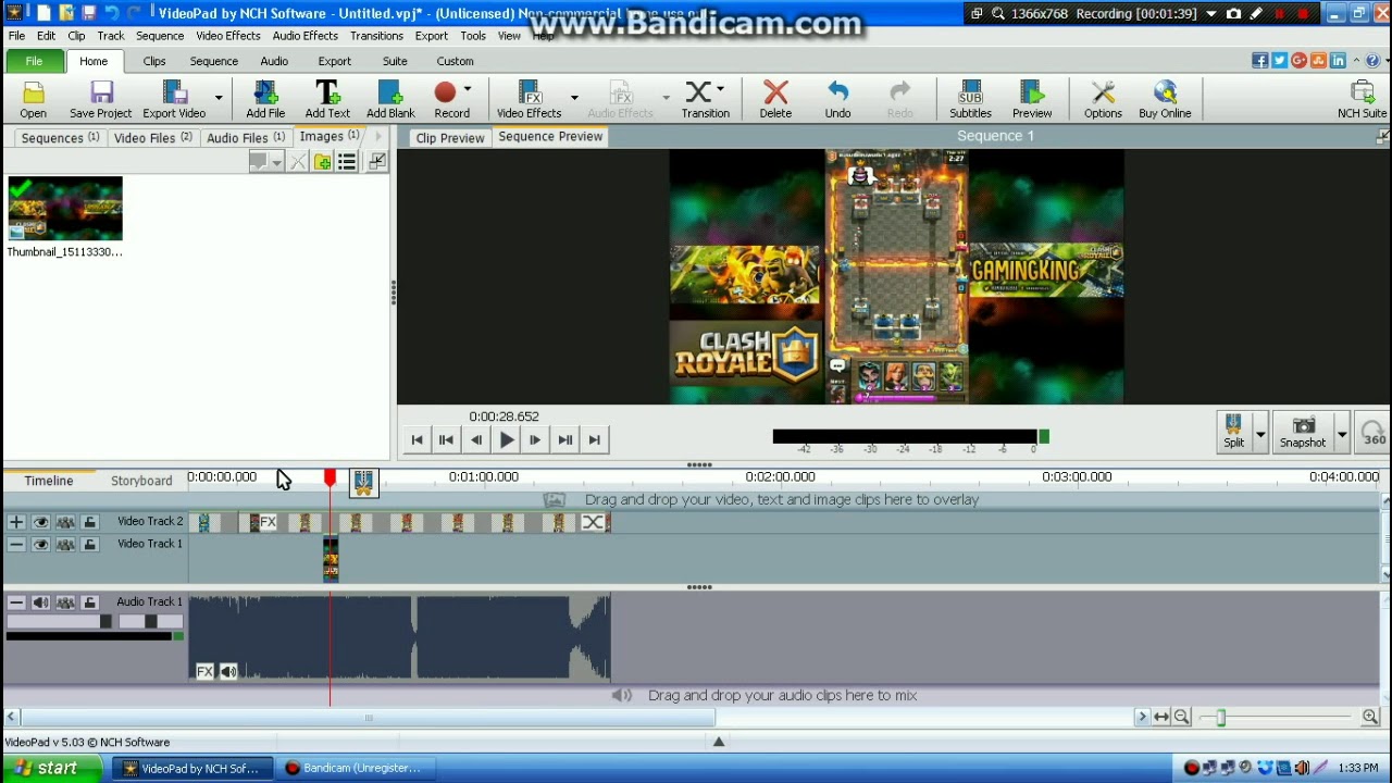 How To OVERLAY A Video Using VideoPad Video Editor YouTube