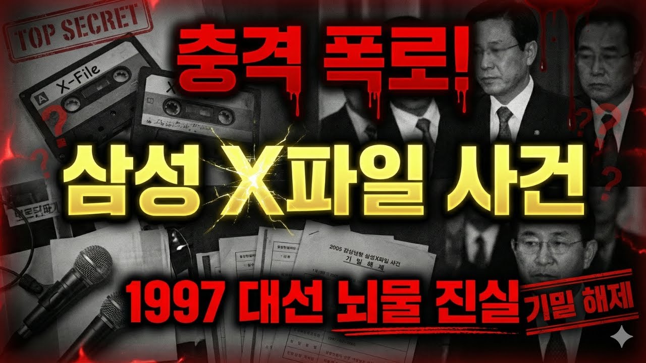 충격! 1997 대선 뇌물을 폭로한 '삼성 X파일 사건' 전말 | 한국 정치사 최악의 스캔들