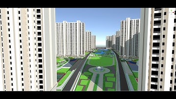 Metaverse city in Unity