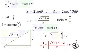 Integration by Trigonometric Substitution Part 2