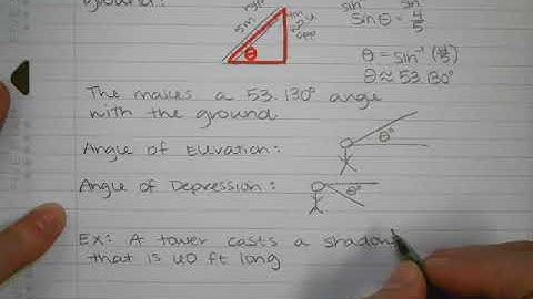Right Triangle Trig Word Problems
