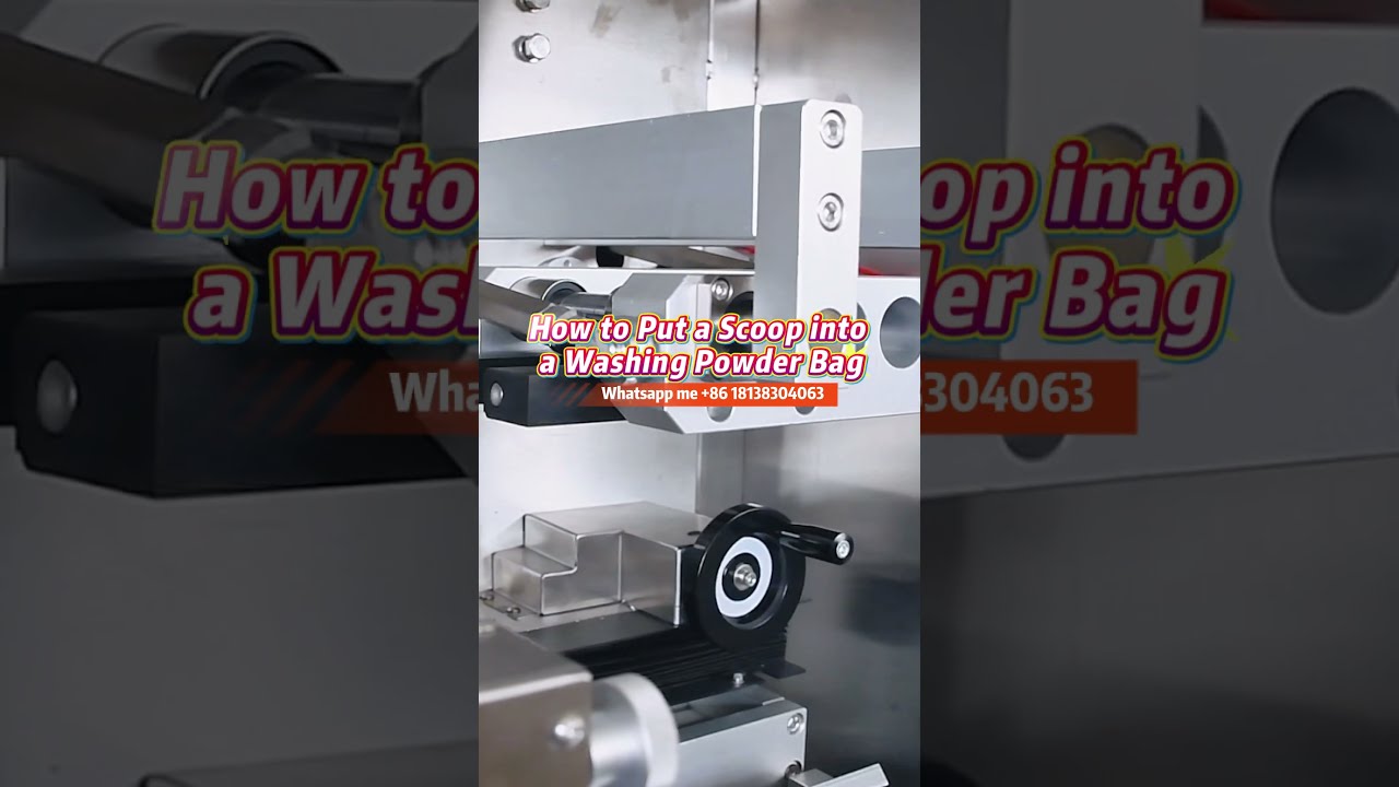 How To Put A Scoop Into Washing Powder Bag Detergentpowder Washingpowder Powderfillingmachine