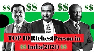 Top 10 Richest Person in India||2021|Mukesh Ambani|Networth|Gautam Adani|Shiv Nadar|WT10[Updated]