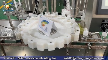 60ml e liquid filling line/vape juice bottle filling capping labeling machine