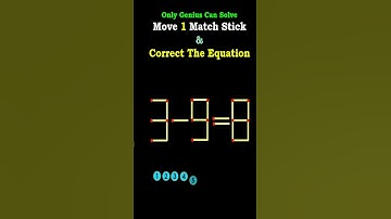 #viralshorts #shorts #trending #matchstick PUZZLE 81 Move 1 Match Stick & Correct The Equation