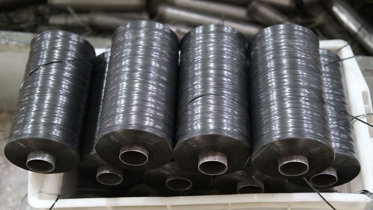 Manufacturing process of black pp woven fabric