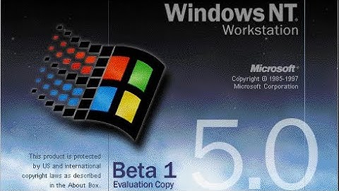 Windows NT 5.0 beta 1 startup and shutdown screen evolution#windows