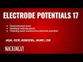 A LEVEL CHEMISTRY EXAM QUESTION WALKTHROUGH ELECTRODE POTENTIALS 17 A LEVEL CHEMISTRY EXAM QUESTION WALKTHROUGH ELECTRODE POTENTIALS 17