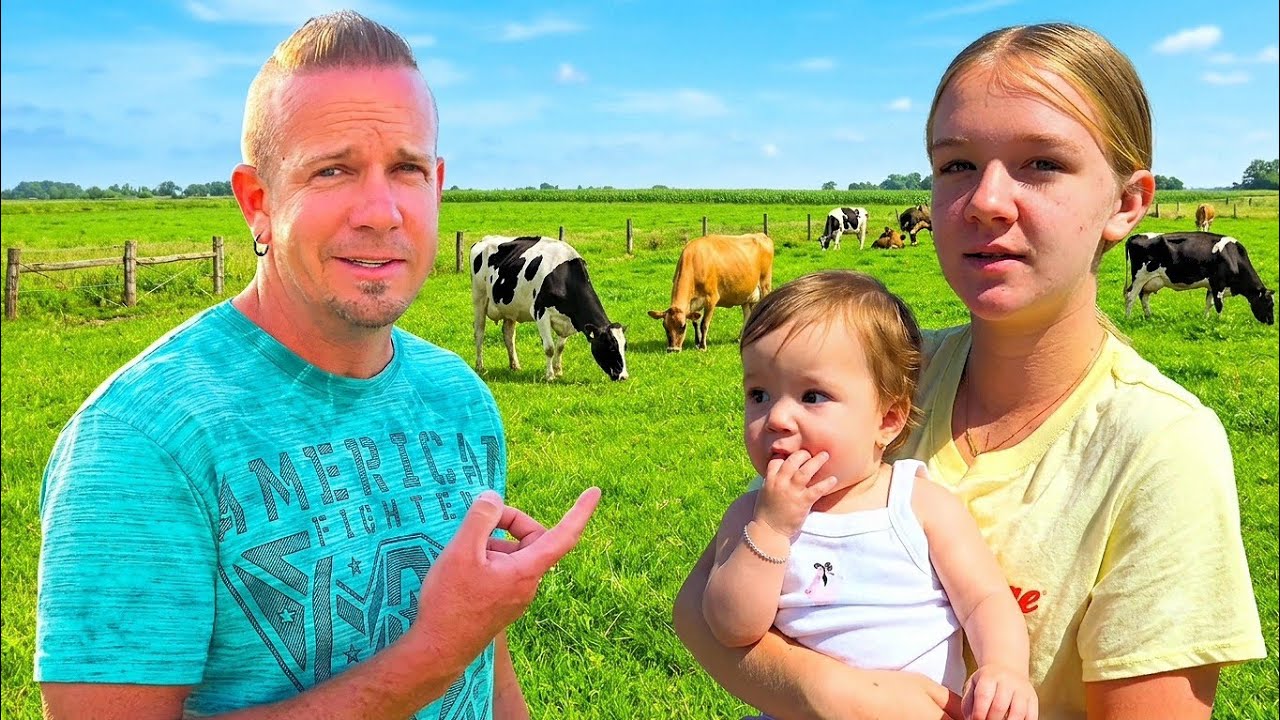 We BORROW a Baby and Go to the Farm!!