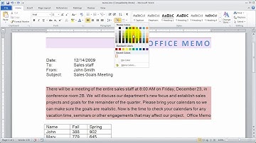 13-Word 2010 Fundamentals  - Borders and Shading