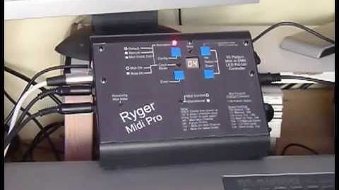 Ryger Midi Pro - Midi to DMX LED parcan controller