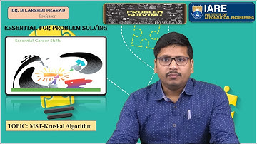MST Kruskal Algorithm by Dr. M Lakshmi Prasad