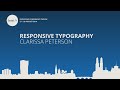 Clarissa peterson  responsive typography