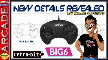 Retro-Bit Sega Genesis BIG6 Controller New Details