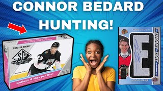 CONNOR BEDARD RPA HUNTING! 2023-24 SP Game Used Hockey Hobby Box Review!