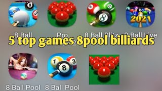 Top 5 games 8 Pool Billiards - 8 ball pool offline game free shopping new game 2021  fast level up screenshot 5