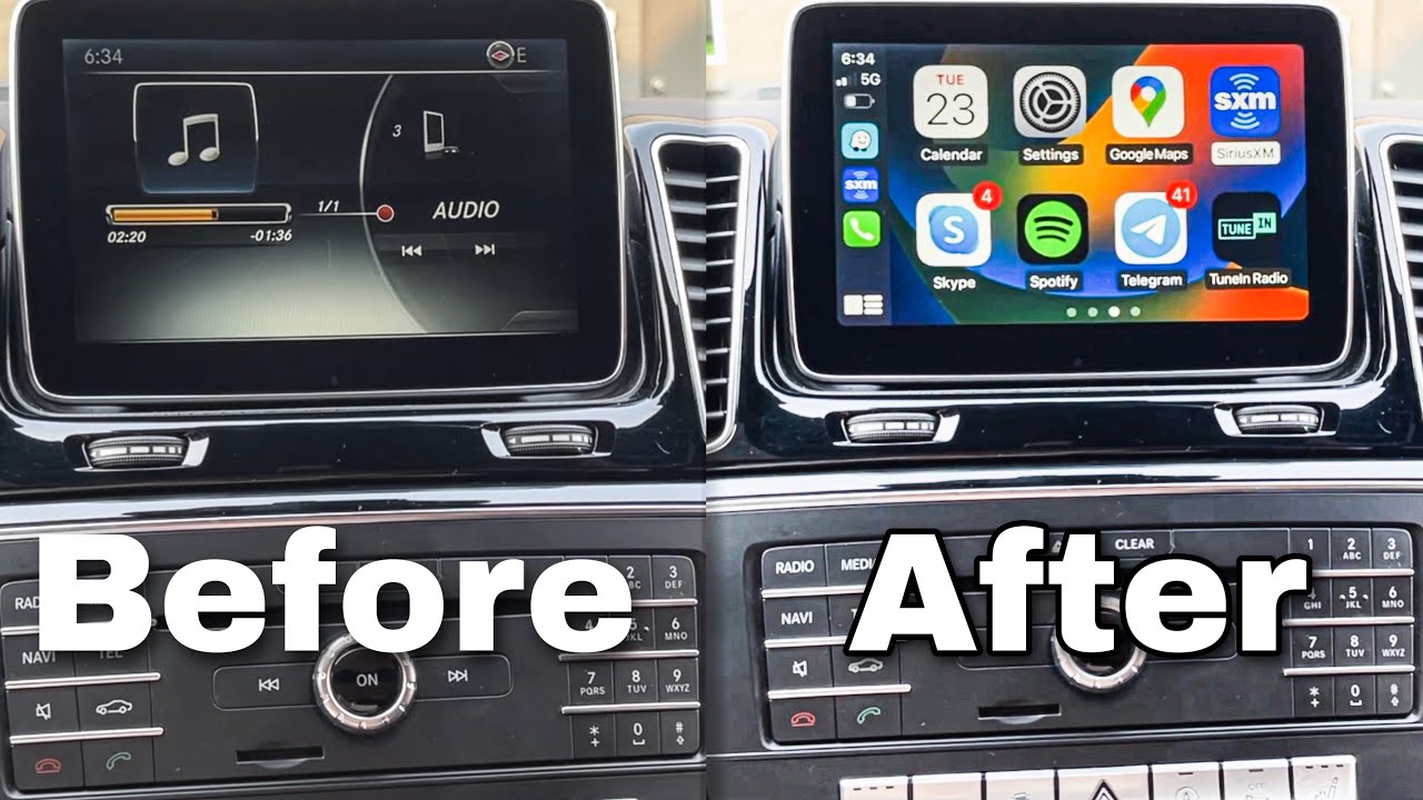 Wireless CarPlay and AndroidAuto in Mercedes GLS/GLE 20162019 YouTube