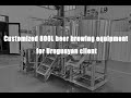 Customized 800L beer brewing equipment in Uruguay