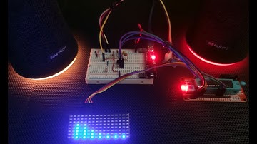 Audio Spectrum Analyzer with MSGEQ7 and TTGO TM1640 Dot-Matrix Display