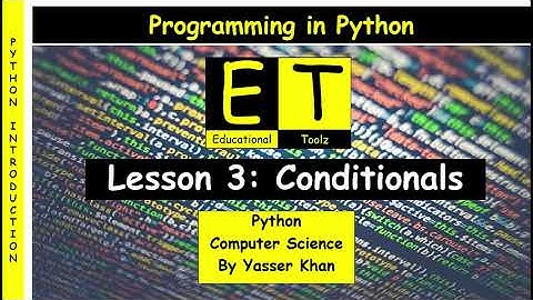 Lesson 3   Conditionals