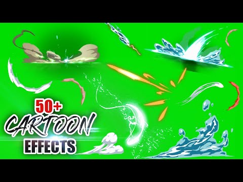 Green Screen Cartoon (4K Effects / Free Download Link)