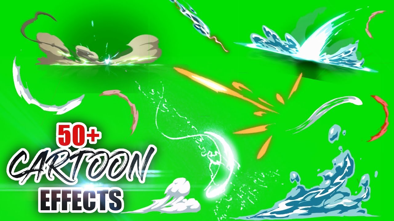 Green Screen Cartoon (4K Effects / Free Download Link)