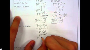 CW 4 2 Operations on Functions Part 2 Composition of Functions