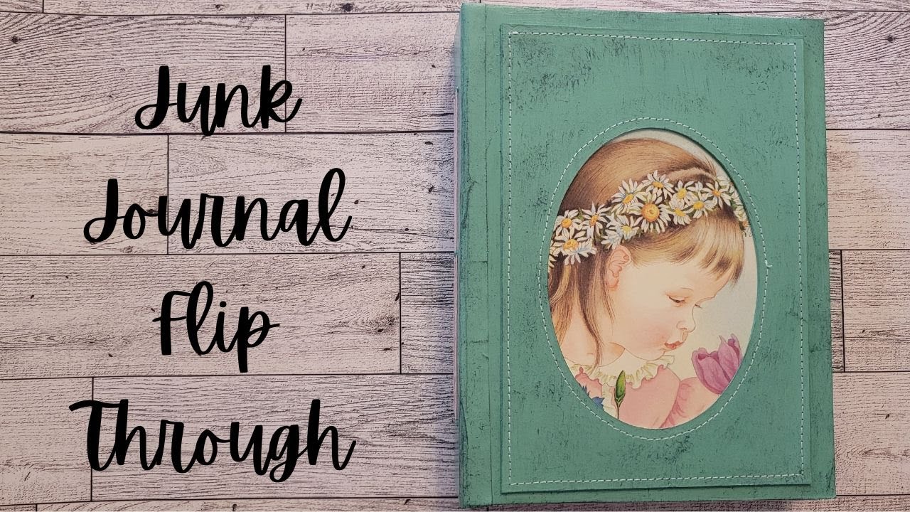 Junk Journal Flip-Through - My Little Golden Book About God Upcycled Handmade Book (SOLD)