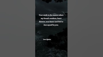 Thumbnail of "Your Smile, My Weakness | Heart Flutters, Soul Dances, Lost in You ❤️‍🔥✨"#quotes #shortvideo
