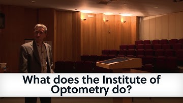 What does the Institute of Optometry do?