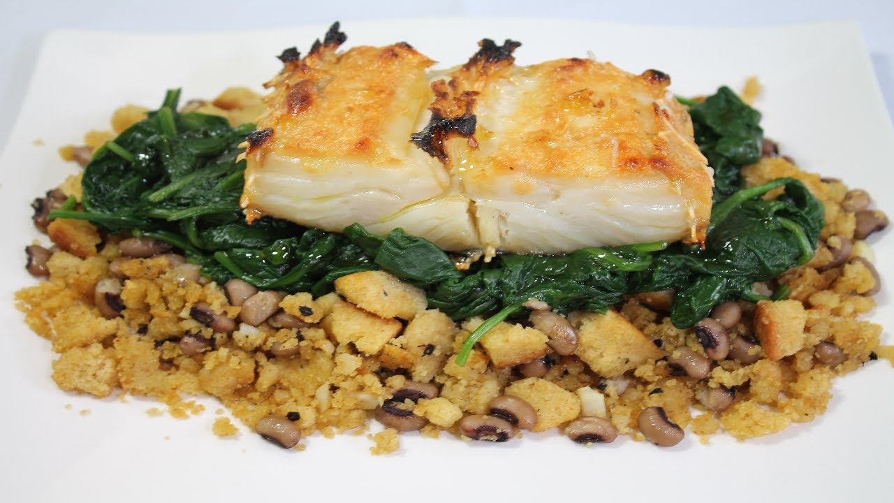 BACALHAU GRELHADO COM MIGAS