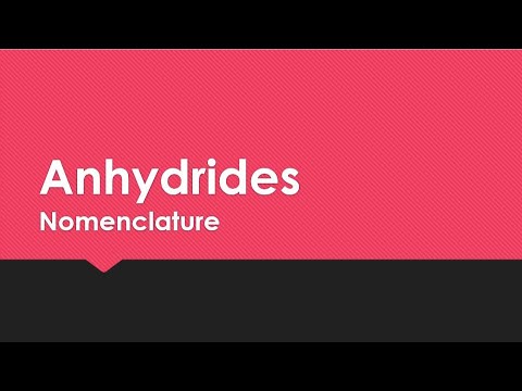 Naming ANHYDRIDES (Non-Metallic Oxides)