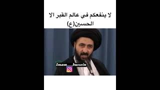 لا ينفعكم في القبر الا الحسين عليه السلام السيد محمد رضا الشيرازي#السيد_محمد_رضا_الشيرازي