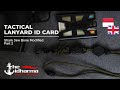 Easy Paracord Tutorial - Lanyard ID Card Tactical Holder Shark Jaw Bone Modified Buckle Whistle (2)