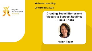 Creating Social Stories & Visual Schedules  | Webinar with Helen Tozer, 20 October 2025