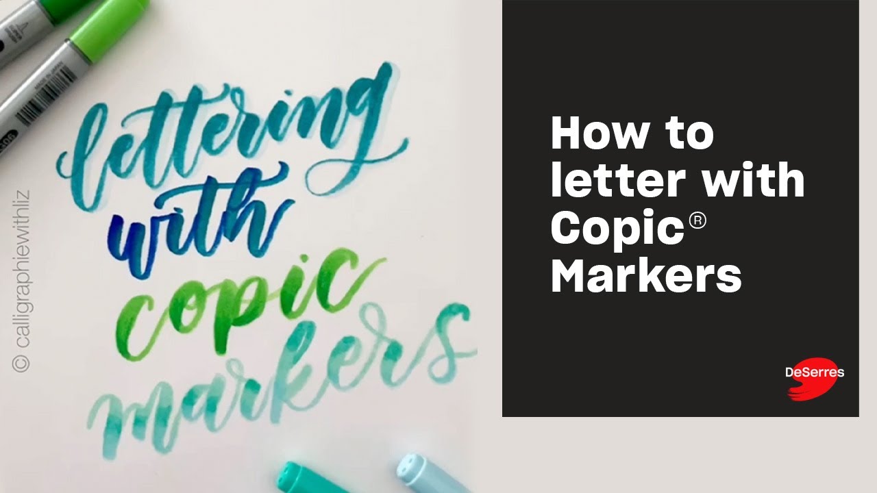 How To Letter With Copic Markersby Elizabeth Zhang