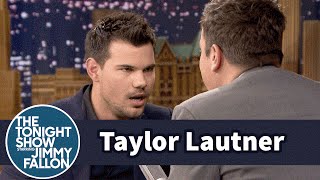 Taylor Lautner Teaches Jimmy the Milky Cow Game