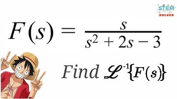 7.2-19 Find Inverse Laplace Transform of s/(s^2 + 2s - 3) | DE