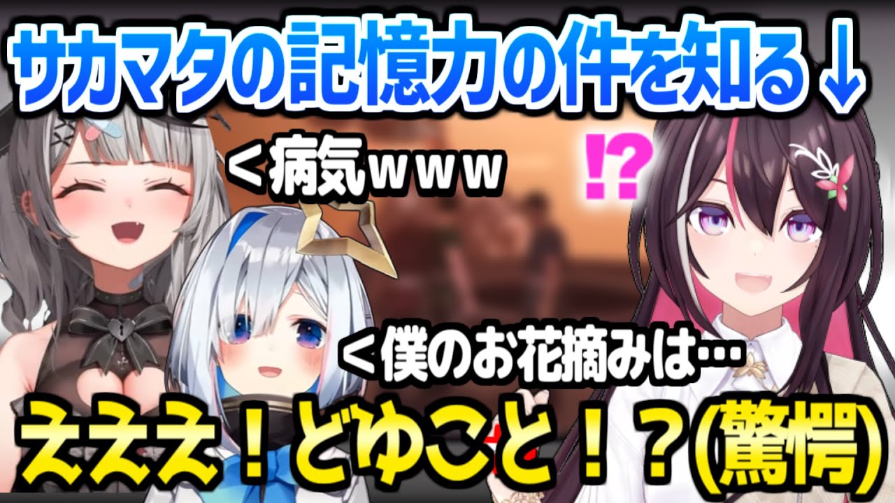 【ホロライブ】サカマタの記憶力の件や,かなたんのトイレ事情を知ったAZKiの反応「心配になる…(ガチトーン)」【切り抜き/AZKi/天音かなた/沙花叉クロヱ】