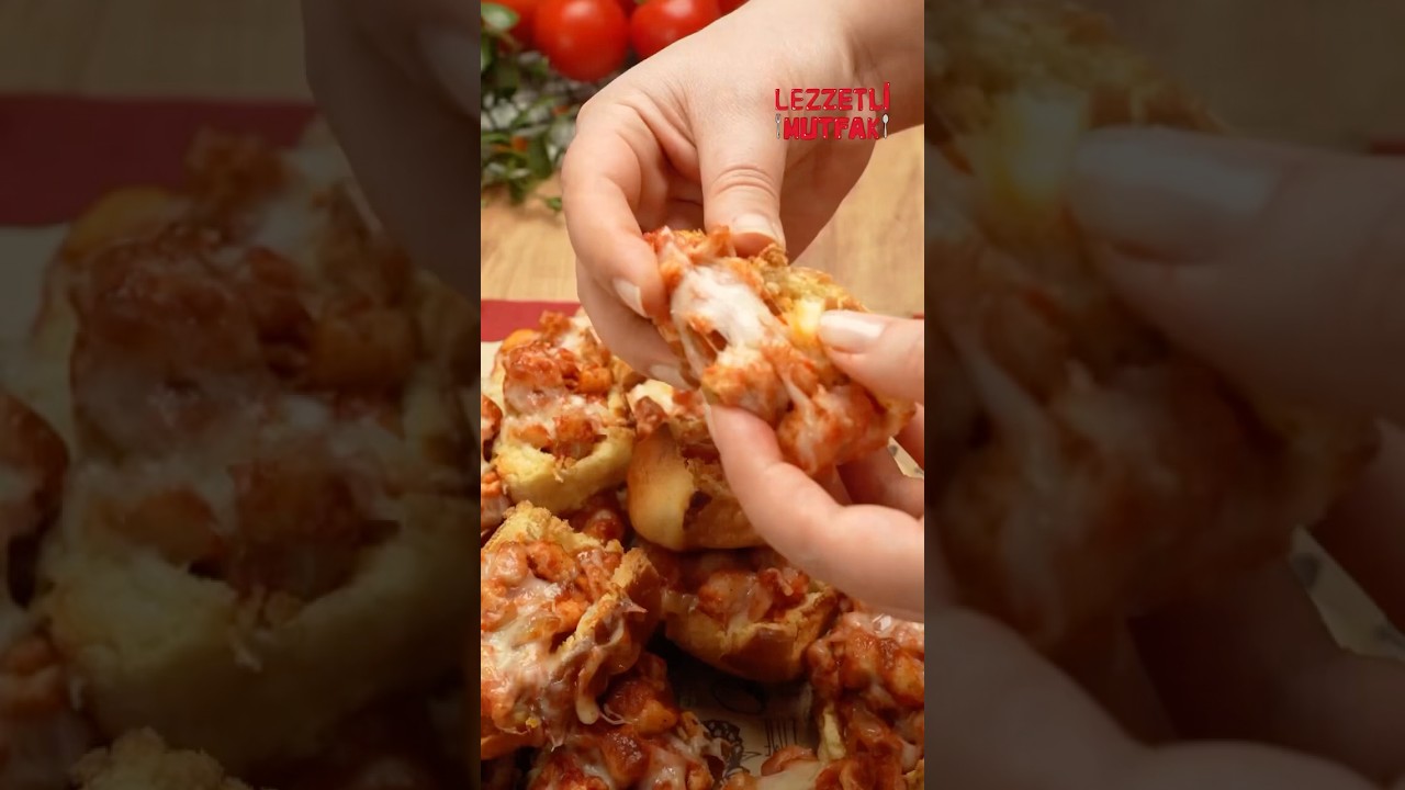 🥖🍗 Pratik ve Aperitif Mini Tavuklu Ekmek 🥖🍗 Pratik ve Aperitif Mini Tavuklu Ekmek