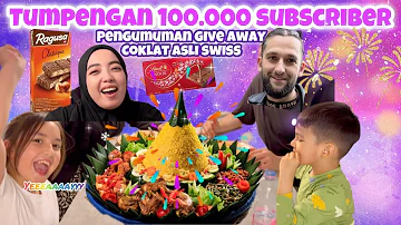 TUMPENGAN 100K SUBSCRIBER || GIVEAWAY COKLAT DARI SWISS 🇨🇭